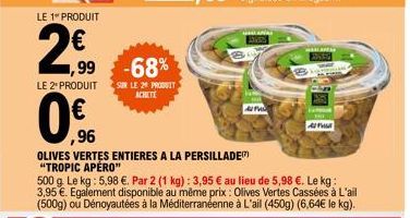 LE 1 PRODUIT  2,⁹0  LE 2" PRODUIT  ,99 -68%  SUR LE 2ª PRODUIT ACHETE  APA  HARLARE  AP 