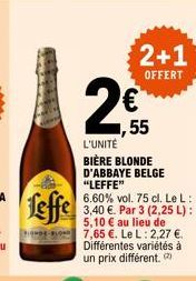 bière blonde Leffe