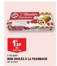 199  150  1977  roulés framboise  c'tro bon  mini roulés à la framboise  rat 5013834 