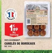 FARMOLY  LEN  13  FRANCE  189  18  4,50  PAYS GOURMAND  CANELES DE BORDEAUX  Ret 3442 