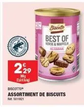 assortiment de biscuits 