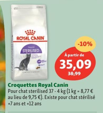 croquettes pour chats Royal canin