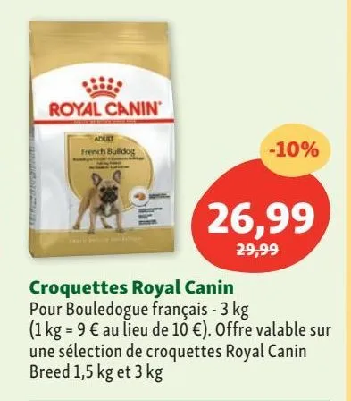 croquettes pour chien royal canin