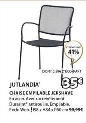 chaise empilable 