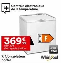 congélateur coffre whirlpool