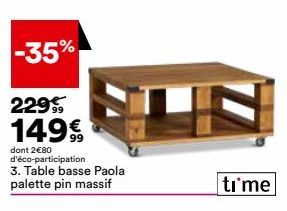 table basse Palette