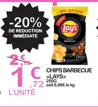 chips barbecue lays
