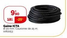 990  13% -25  Gaine ICTA  Ø 20 mm. Couronne de 25 m. 1062253 