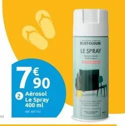 90  aérosol le spray 400 ml  med det  rust-oleum  le spray 