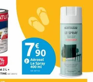 90  aérosol le spray 400 ml  med det  rust-oleum  le spray 