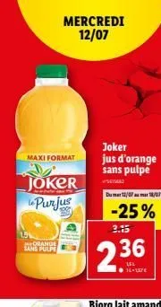 jus d'orange 