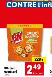 BN cœur gourmand  560996  BN  NOUVEAU  COEURS GOURMAND  NOT & TABLAIT  228g  249 