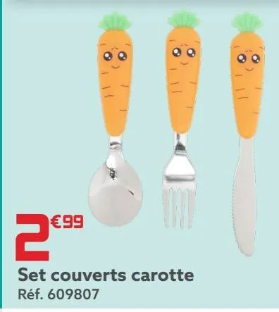 set couverts carotte
