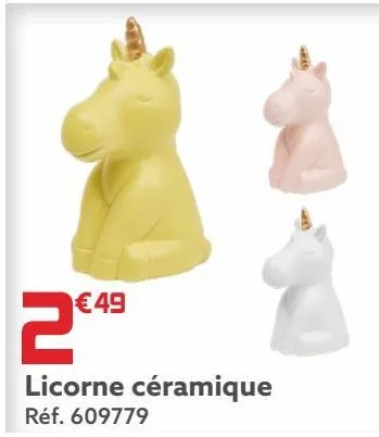 licorne céramique