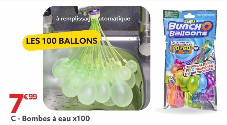 Bombes à eau x100