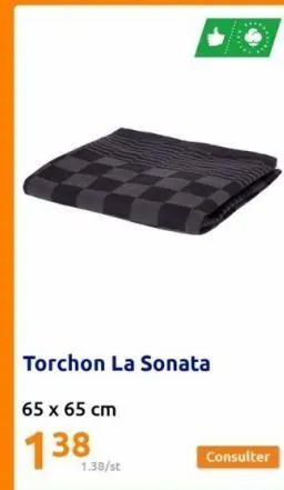 torchon la sonata  65 x 65 cm  138  1.38/st  