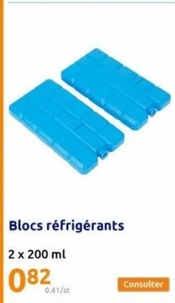 blocs réfrigérants  2 x 200 ml  082  0.41/st 