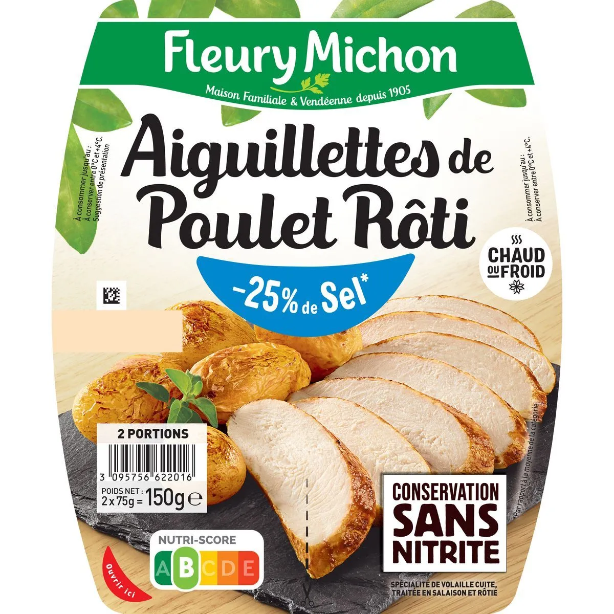 aiguillettes de poulet rôti fleury michon