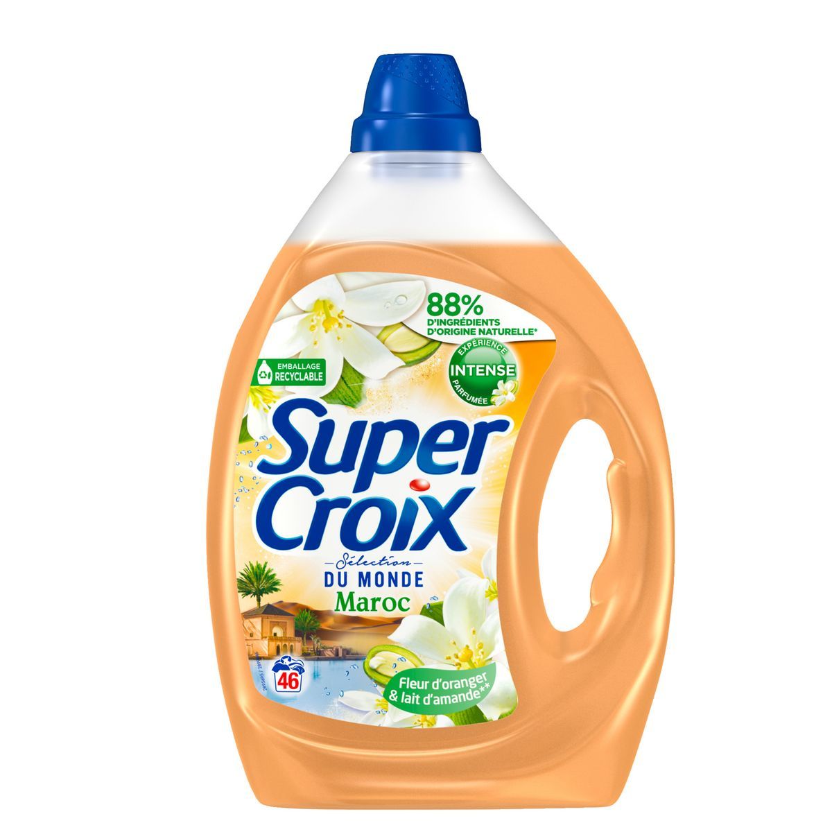 LESSIVE LIQUIDE FLEUR D'ORANGER ET LAIT D'AMANDE DOUCE SUPER CROIX