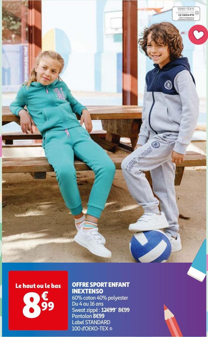 OFFRE SPORT ENFANT INEXTENSO