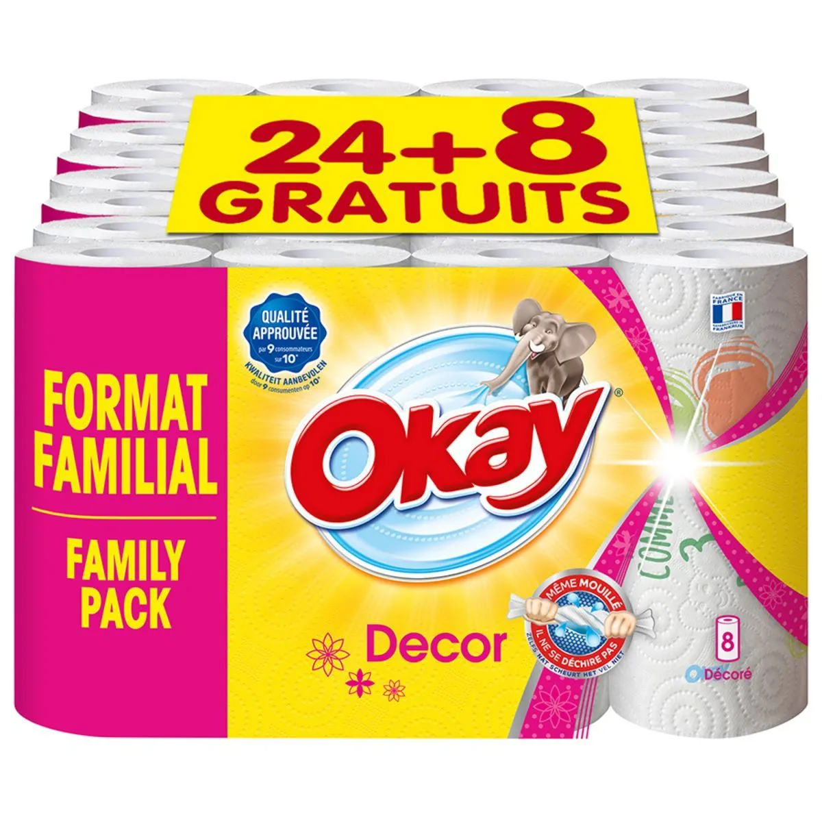 essuie tout décoré okay