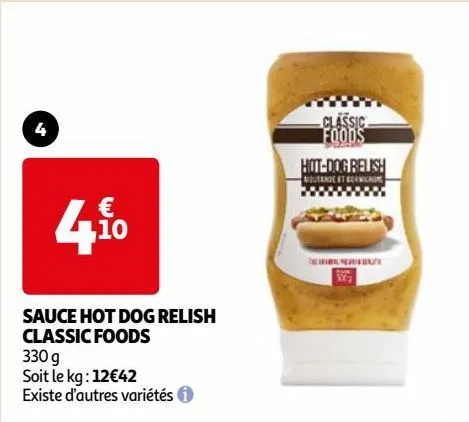 sauce hot dog relish classic foods