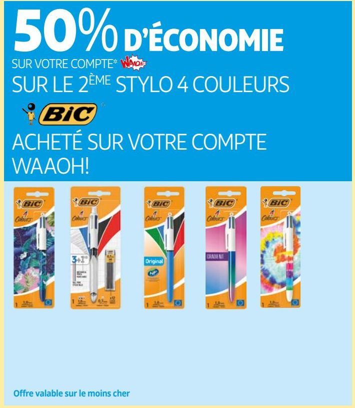 STYLO 4 COULEURS BIC