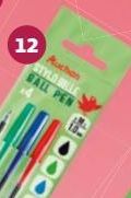 4 STYLOS BILLES AUCHAN