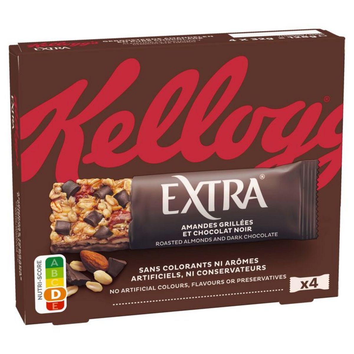 BARRES DE CÉRÉALES EXTRA CHOCOLAT AMANDES KELLOGGS