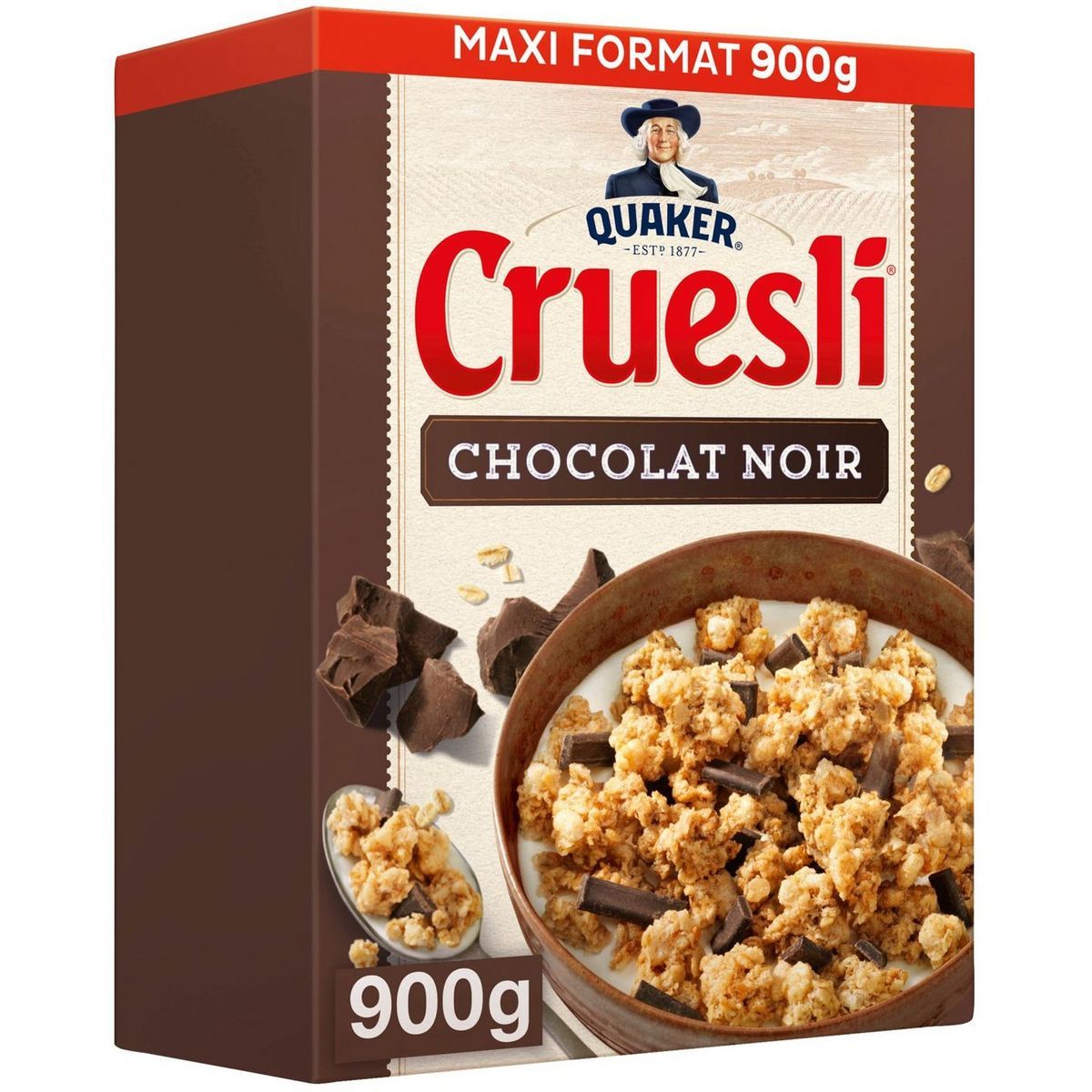 CÉRÉALES CRUESLI CHOCOLAT NOIR QUAKER