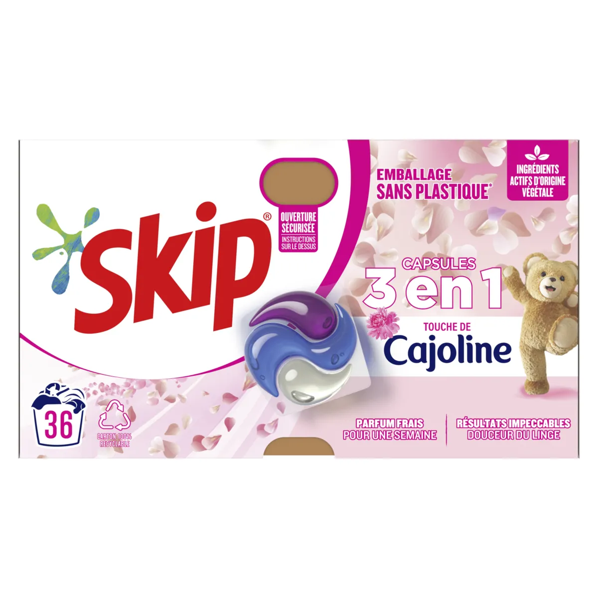 Promo Lessive capsule skip(1) chez Auchan