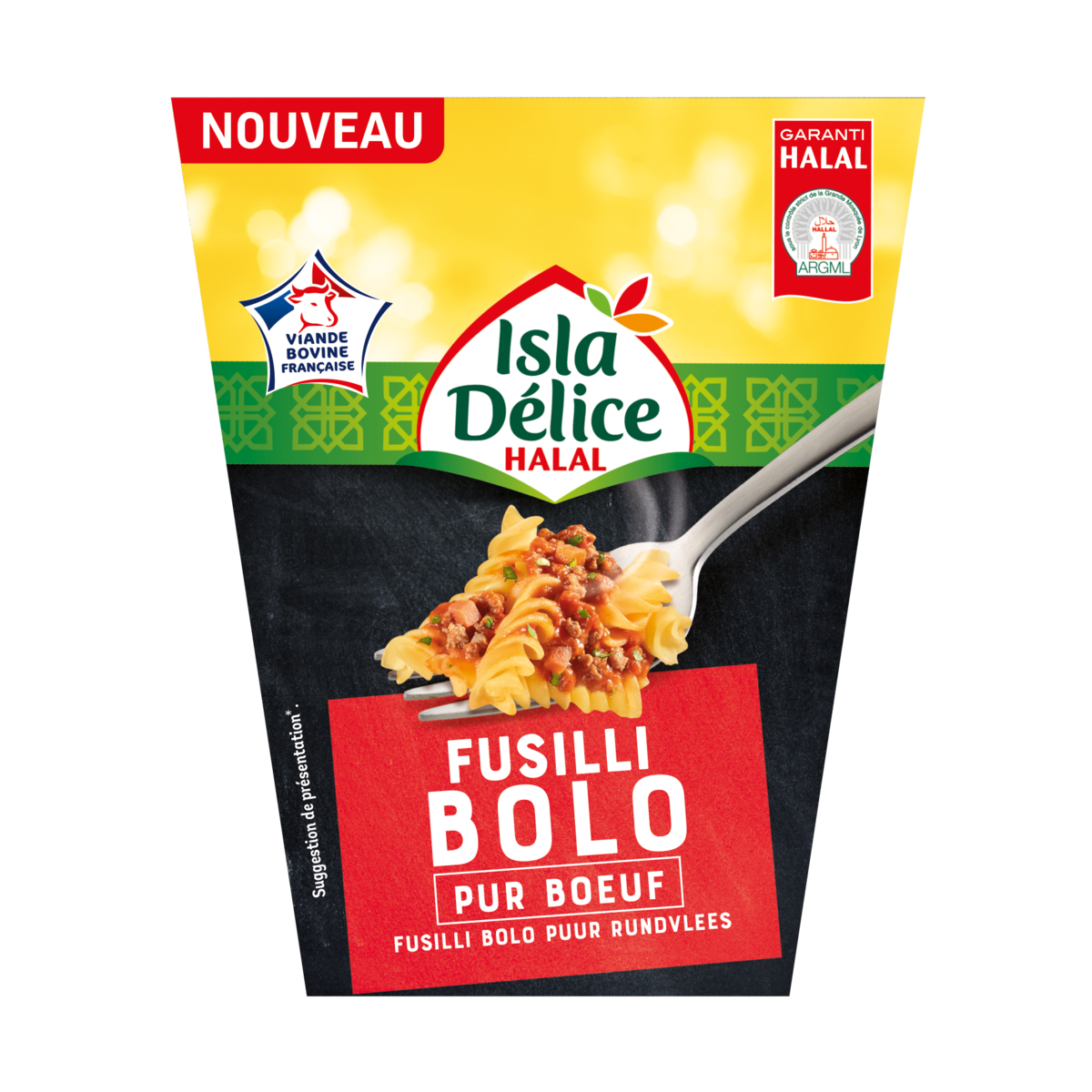 BOX FUSILLI BOLOGNAISE HALAL ISLA DÉLICE 