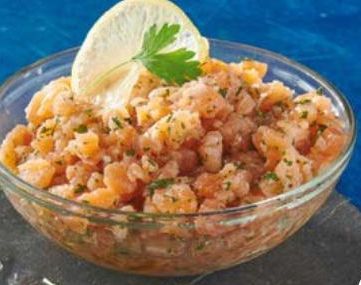 TARTARE DE SAUMON AU CITRON PERSIL OU À L'AVOCAT