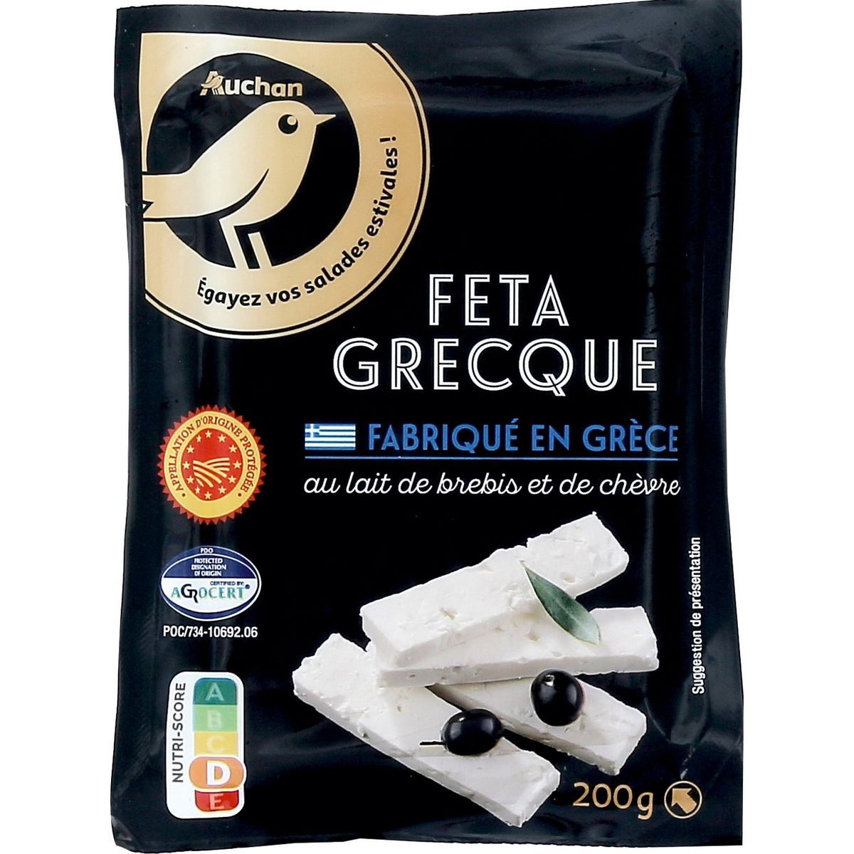 FETA GRECQUE AOP AUCHAN GOURMET