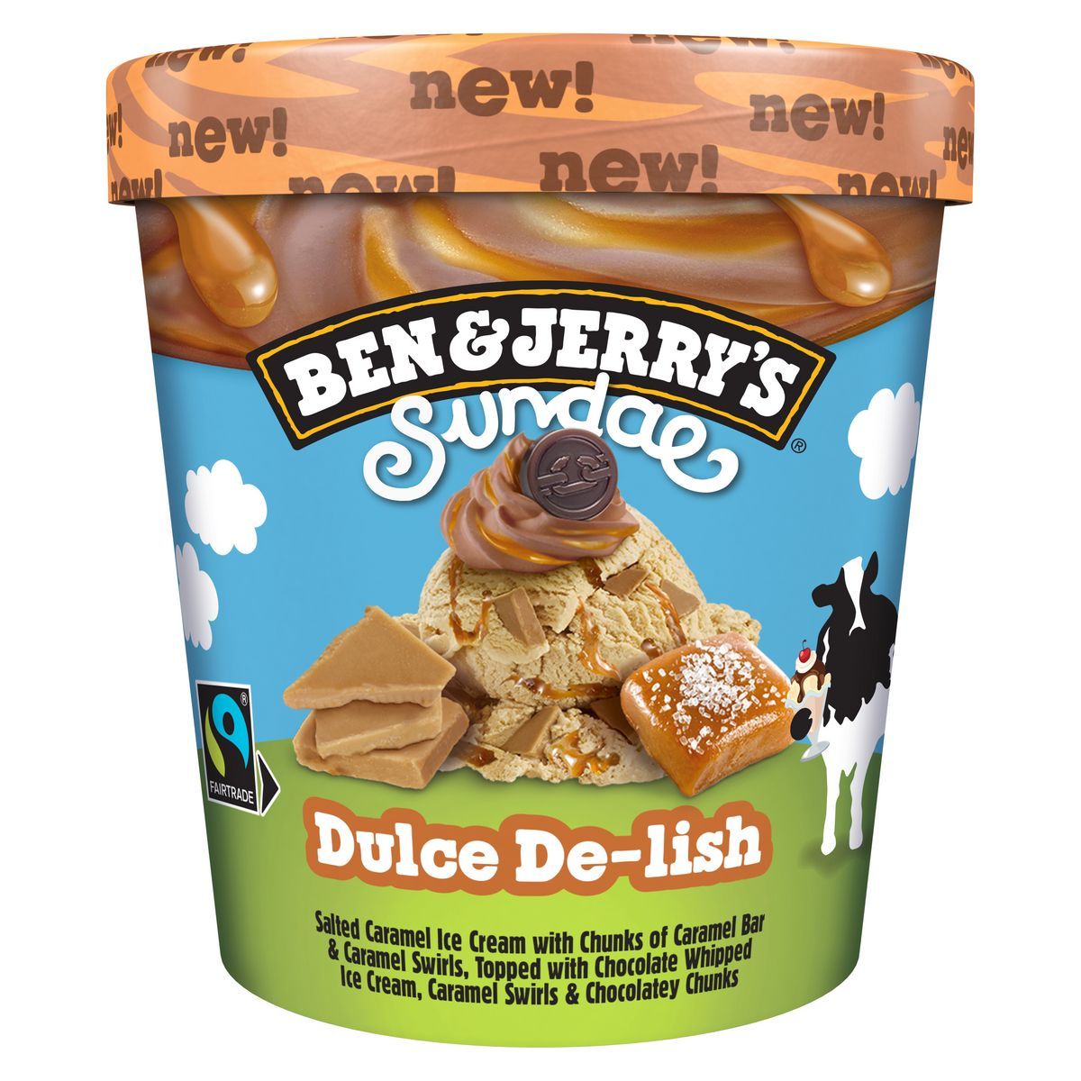 POT DE GLACE SUNDAE DULCE DE-LISH BEN&JERRY'S