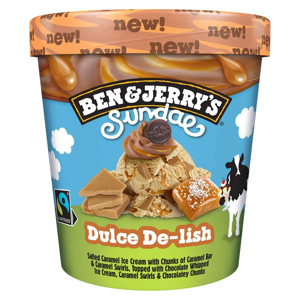 pot de glace sundae dulce de-lish ben&jerry's