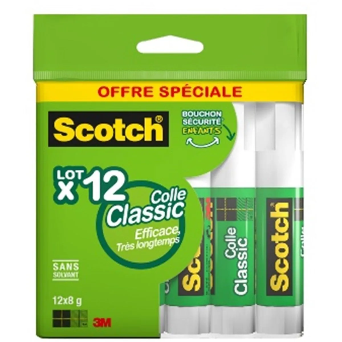 12 bâtons de colle scotch