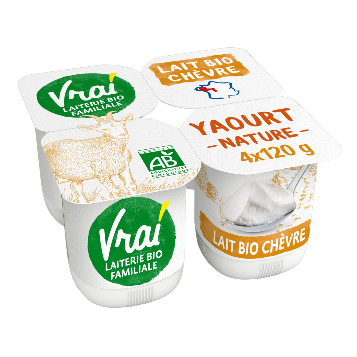 YAOURT AU LAIT DE CHÈVRE BIO VRAI