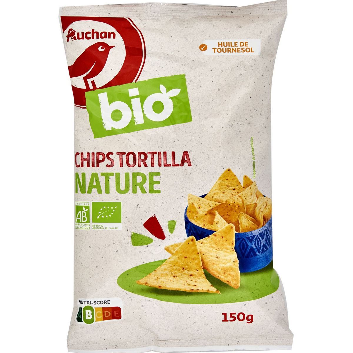 TORTILLA CHIPS AUCHAN BIO