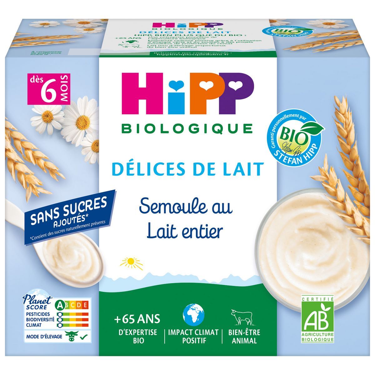 DÉLICES DE LAIT HIPP BIOLOGIQUE