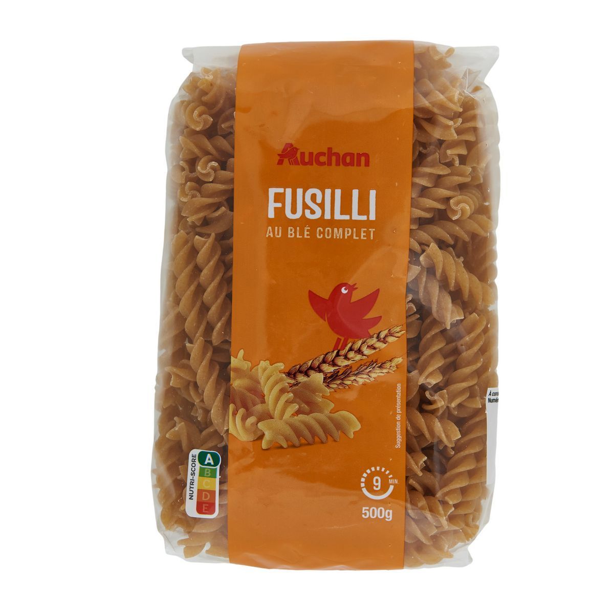 FUSILLI BLÉ COMPLET AUCHAN