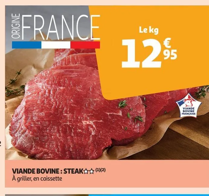 viande bovine : steak