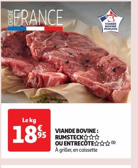 VIANDE BOVINE : RUMSTECK §§§ OU ENTRECÔTE §§§ (1)