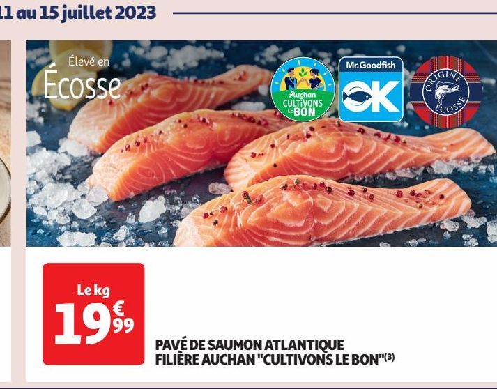 PAVÉ DE SAUMON ATLANTIQUE FILIÈRE AUCHAN "CULTIVONS LE BON"(3)