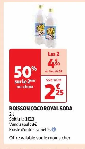 boisson coco royal soda