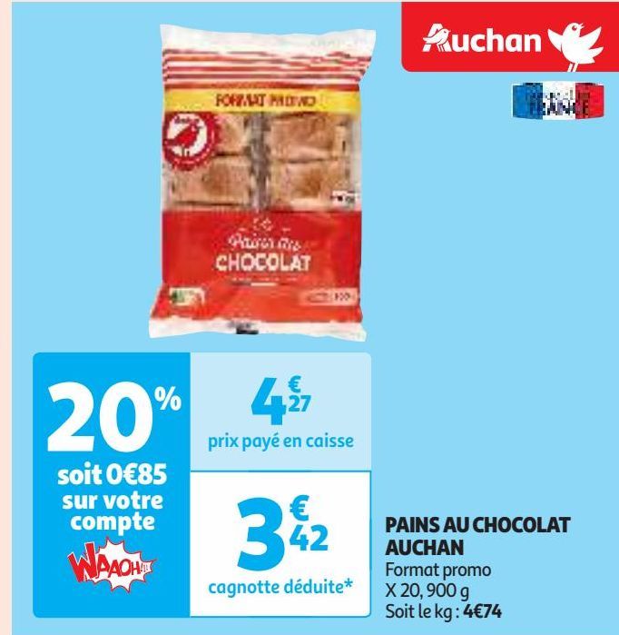 PAINS AU CHOCOLAT AUCHAN