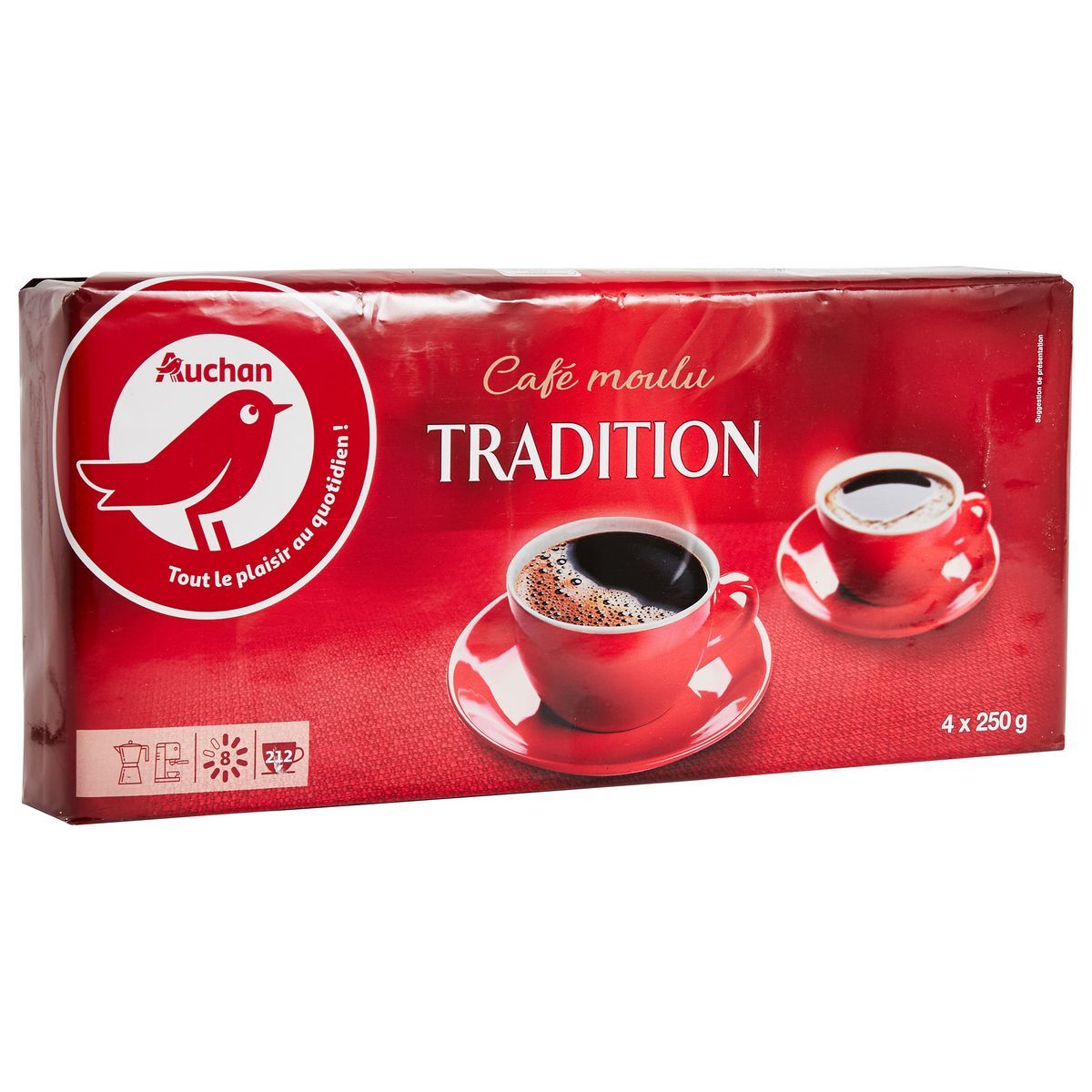 CAFÉ MOULU TRADITION AUCHAN