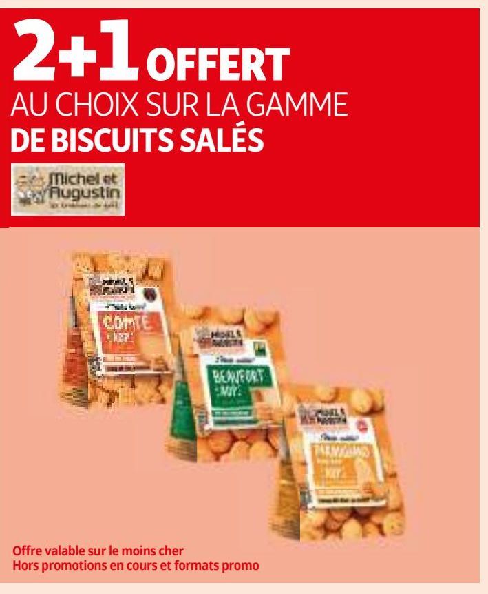 SUR LA GAMME DE BISCUITS SALÉS Michel et Augustin