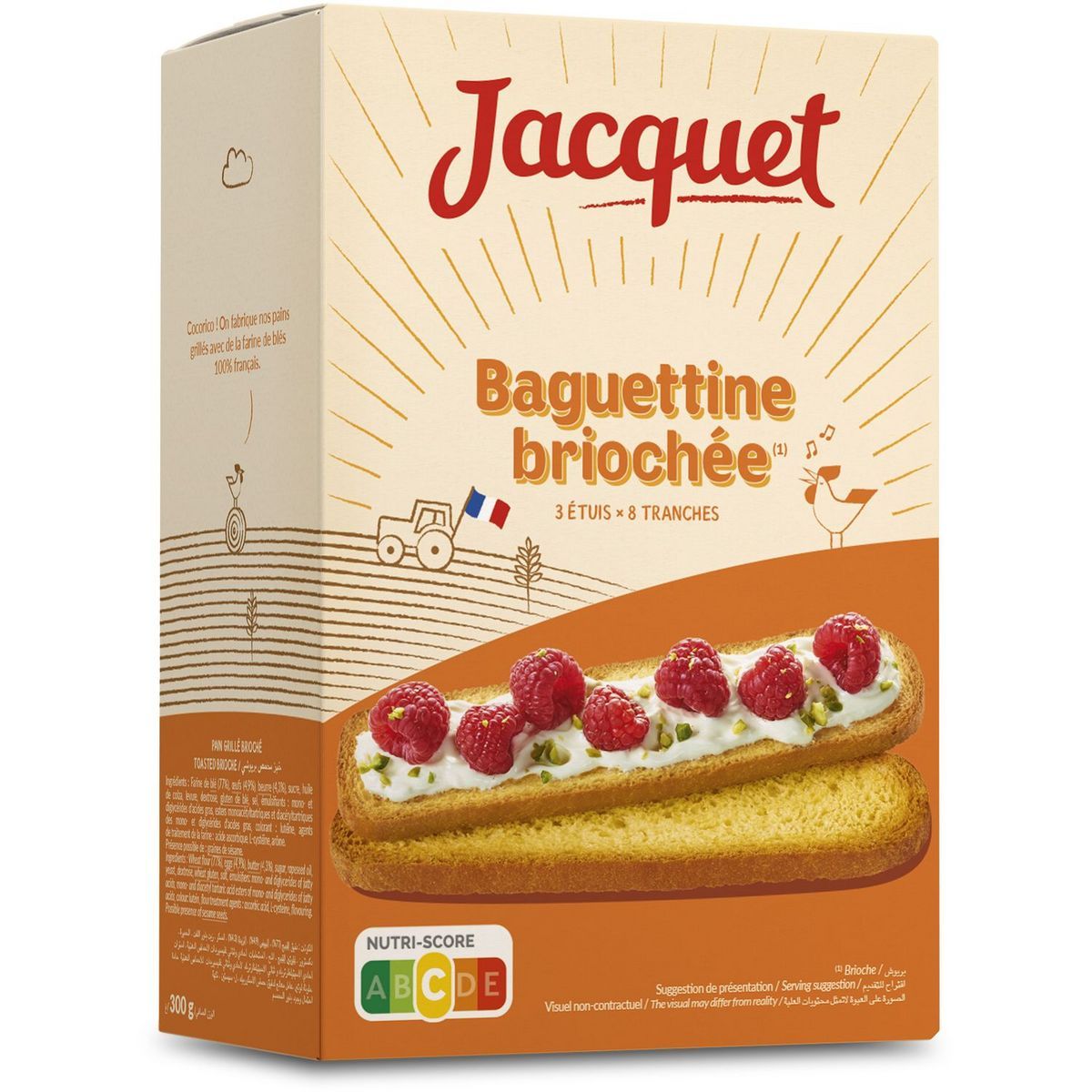 PAIN GRILLÉ BAGUETTINE BRIOCHÉE JACQUET