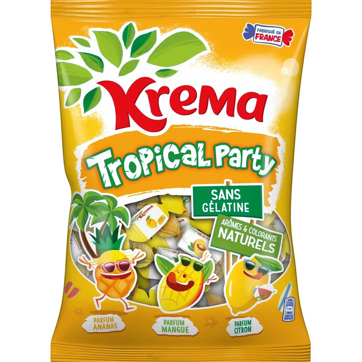 bonbons tropikal party krema